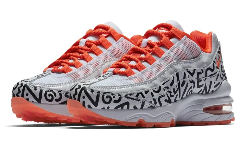 Nike Air Max 95 White Black Crimson (GS)