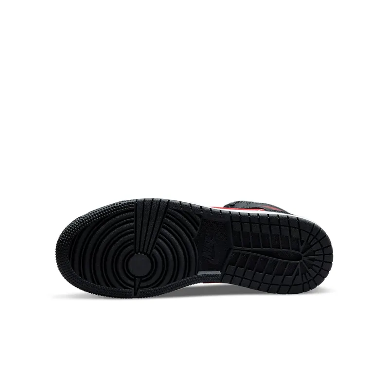 Jordan 1 Mid Older Kids’ Black (554725-079)