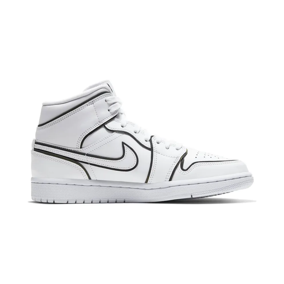 Jordan 1 Mid Iridescent Reflective White (W) White/White (CK6587-100)