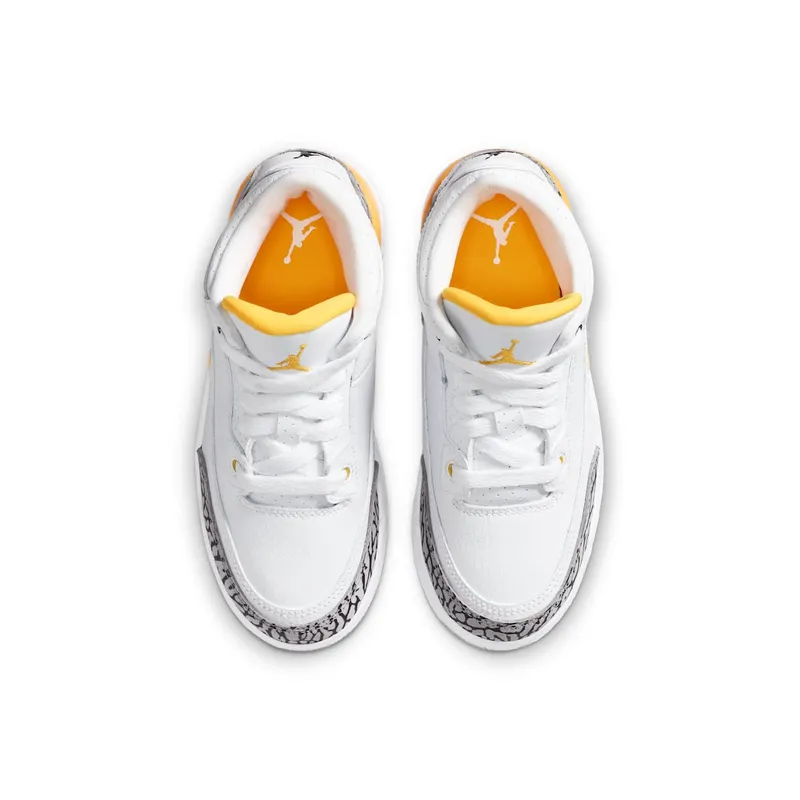 Jordan 3 Retro Laser Orange (PS) White/Black-Laser Orange-Cement Grey (441141-108)