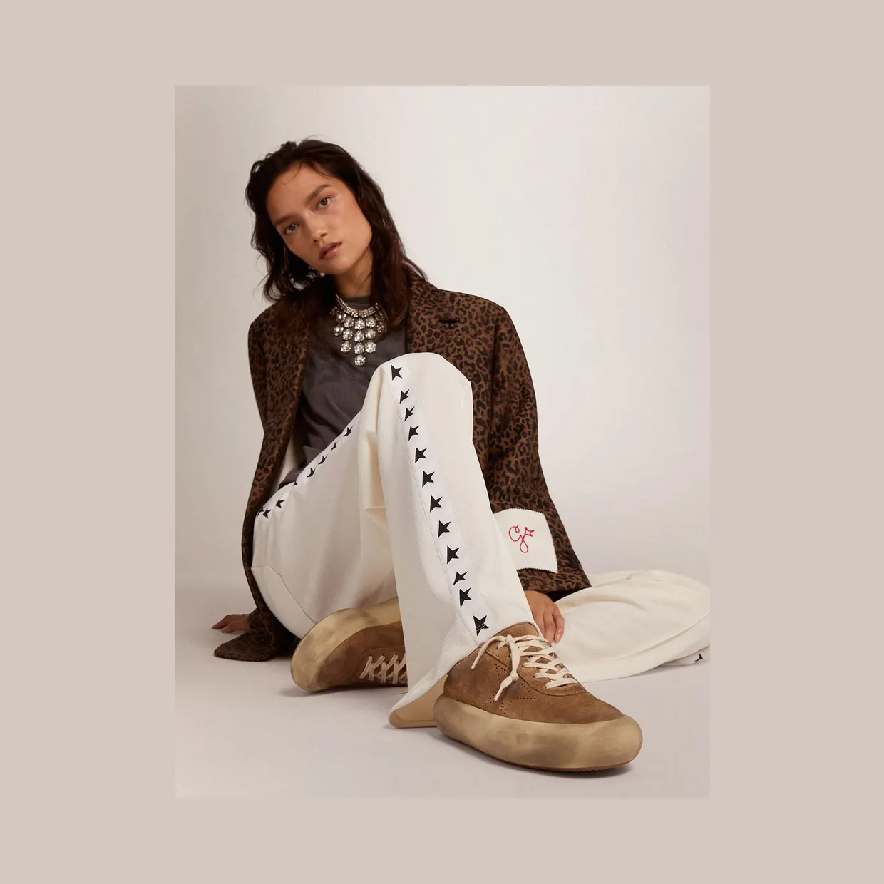 Golden Goose Space-Star Shoes In Tobacco-Colored Suede With Shearling Lining (GWF00345.F002995.55353) (3)