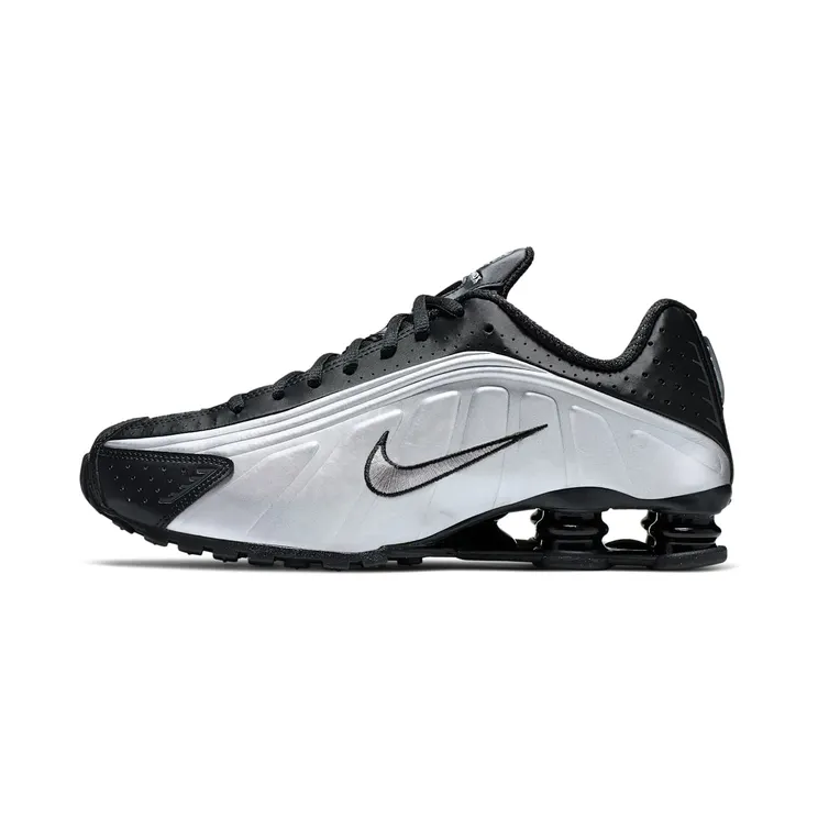 Nike Shox R4 “Black / Metallic Silver / Wolf Grey” (104265-045)