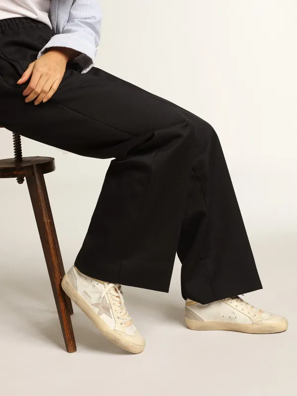 Golden Goose Mid Star With Star In Light Gray Suede And Gold Flash (GWF00123.F003018.11116) (3)