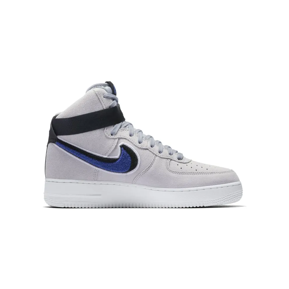 Nike Air Force 1 High Chenille Swoosh Wolf Grey Wolf Grey/Game Royal-Black-White (806403-015)