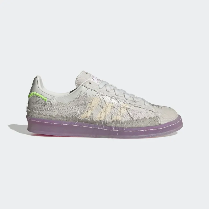 Adidas Campus Youth Of Paris Crystal White / Grey One / Solar Green (ID6805)