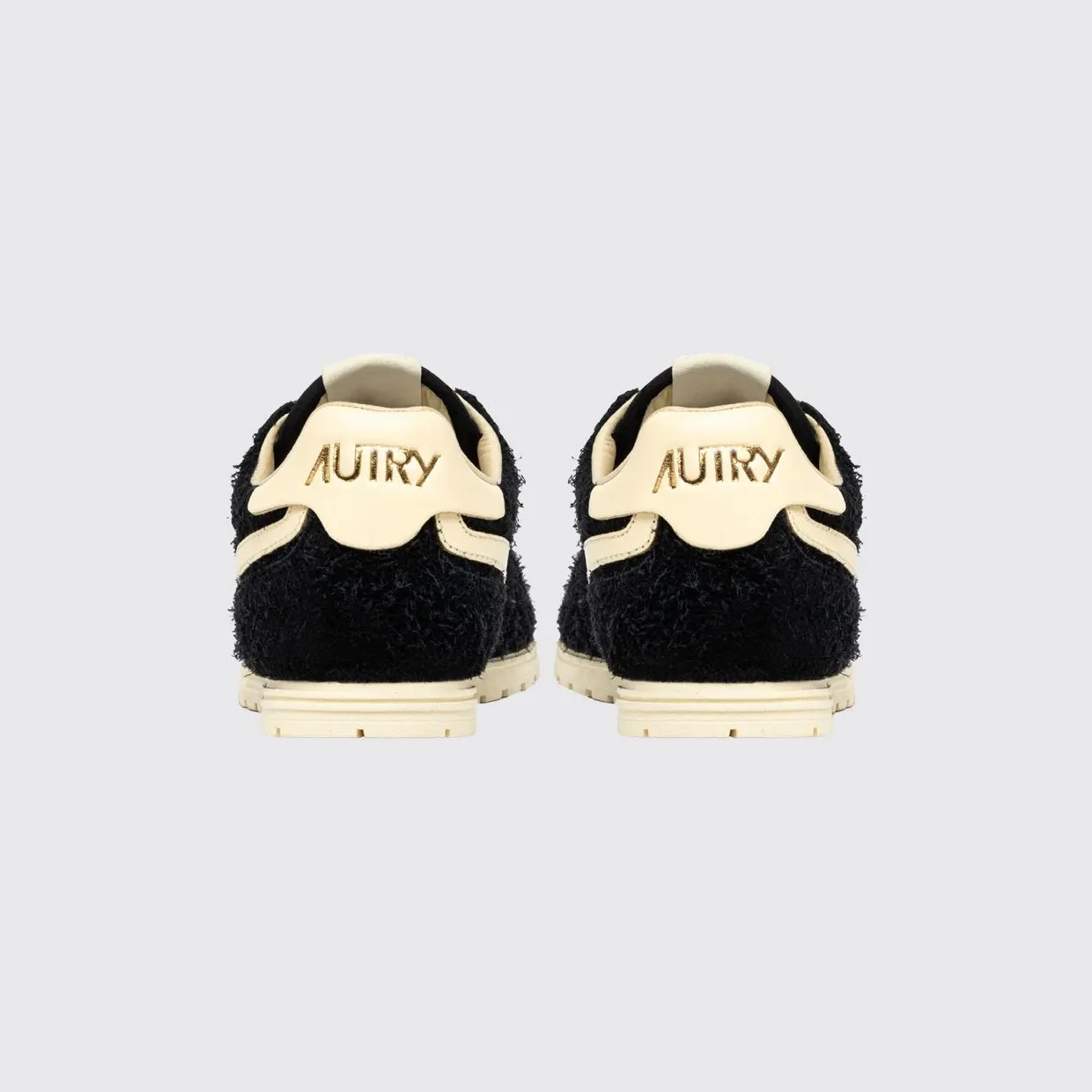 Autry Windspin Bicolour Low Top Sneakers in Leather and Nylon Black (WSLMUB27) (2)