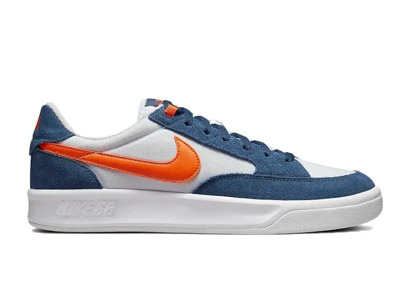 Nike SB Adversary Premium White Navy Safety Orange (CW7456-402)