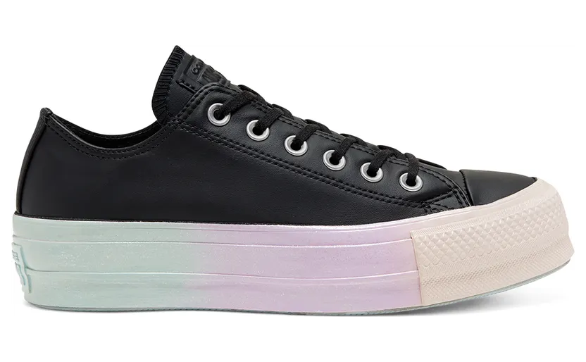 Converse Intergalactic Fade Chuck Taylor All Star Platform Low Top voor dames Black/white/polar Blue (566157C)