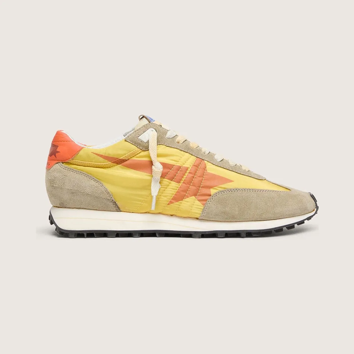 Golden Goose Women’S Marathon With Yellow Nylon Upper And Orange Star (GWF00683.F005462.82542)
