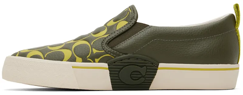 Coach 1941 Green Leather Skate Slip-On (CA283 ARY)