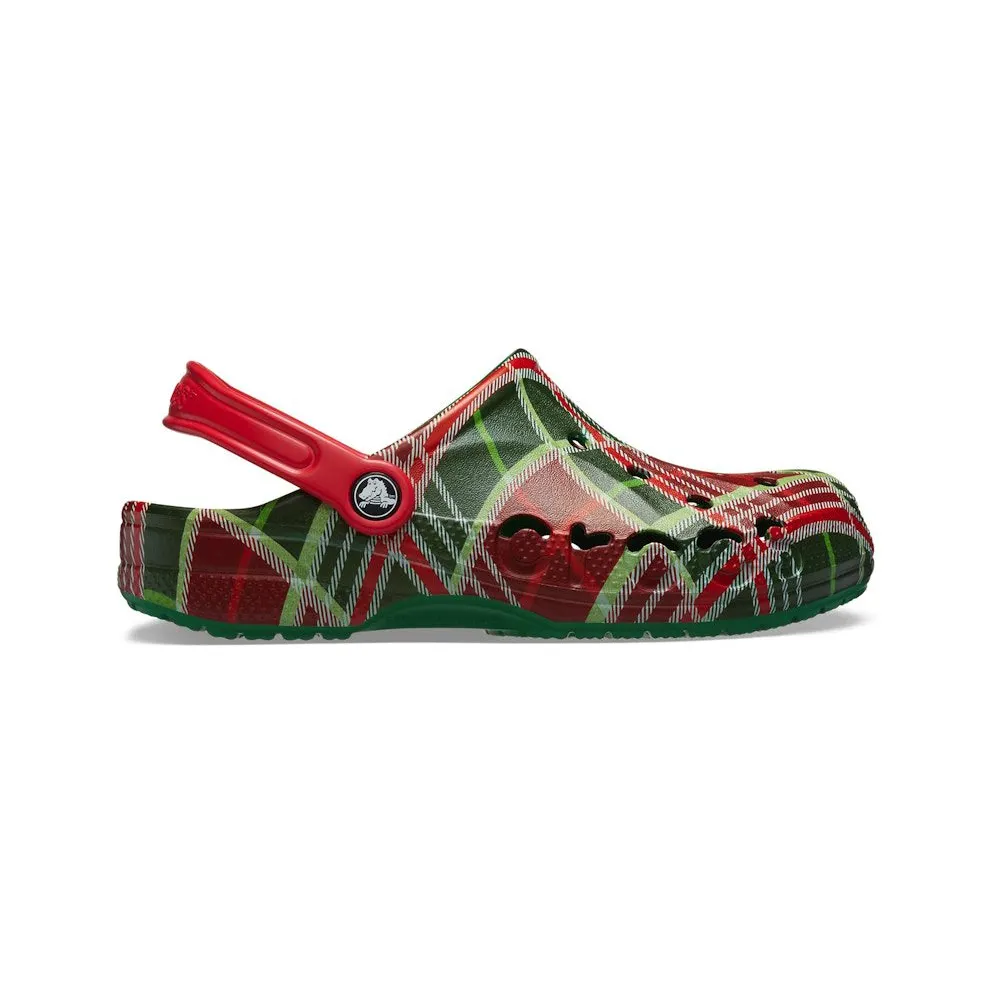 Crocs Baya Clog Holiday Plaid Kelly Green (210752-310)