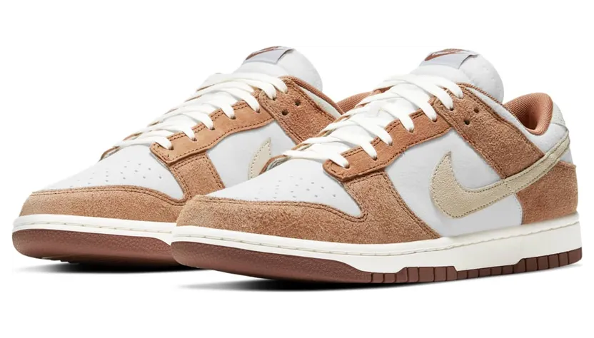 Nike Dunk Low Medium Curry: ruw suede in drie warme tinten (5)