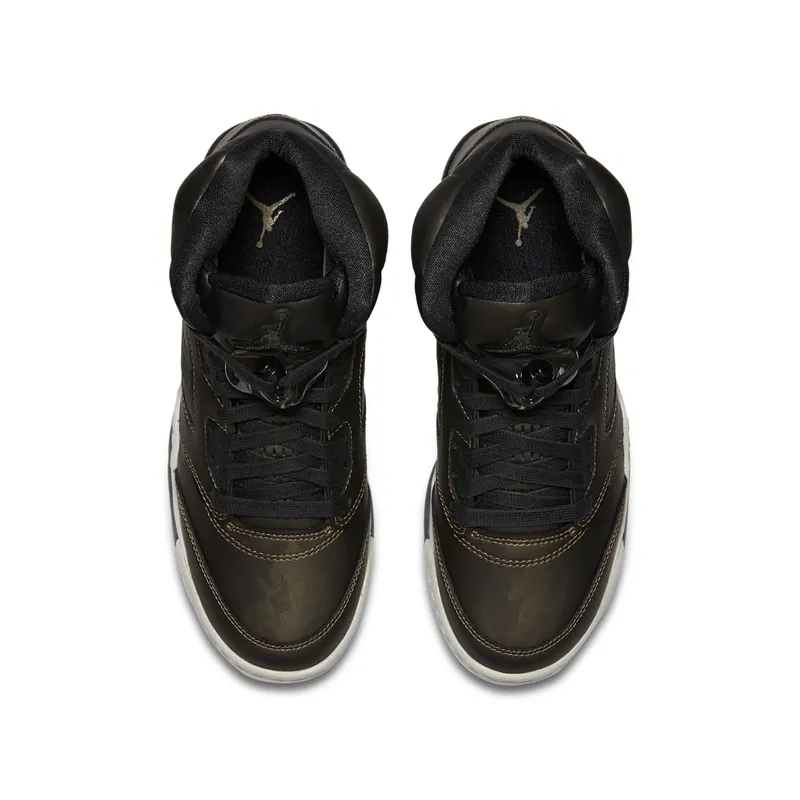 Jordan 5 Retro Heiress Camo (GS) Black/Black-Light Bone-Metallic Field (919710-030)