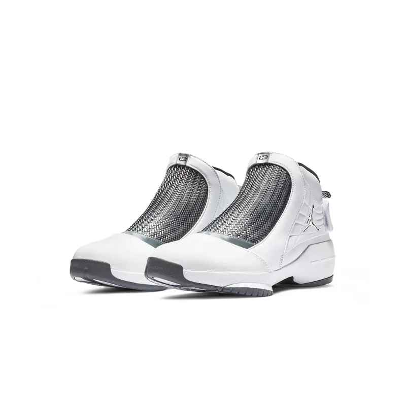 Jordan 19 Retro White Flint Grey White/Chrome-Flint Grey (AQ9213-100)