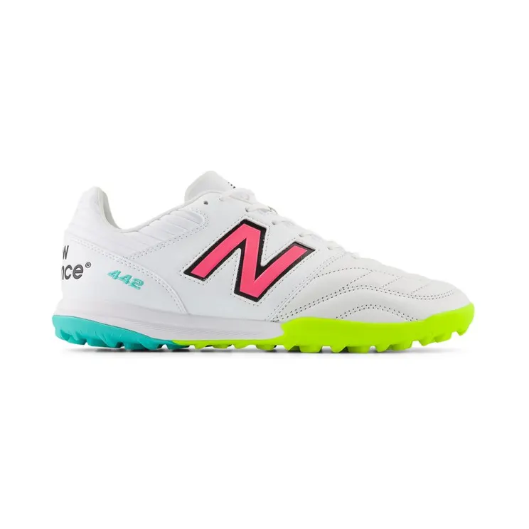 New Balance 442 Pro TF v2 White Hi-Lite Neon Pink (MS41TWH2)