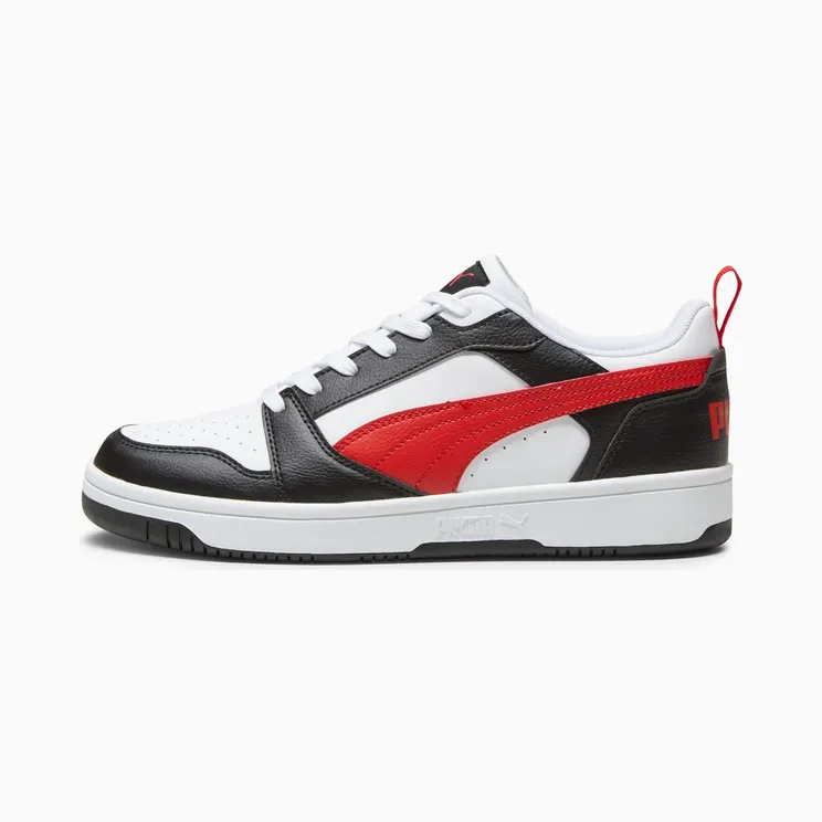 Puma Rebound V6 Laag Wit/Zwart/Rood (392328-04)