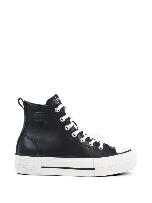 Karl Lagerfeld Kampus Max NFT High-Top-Sneakers – Schwarz (KL60456)