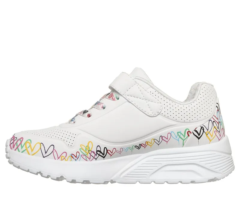 Skechers JGoldcrown: UNO Lite – Heart Craze Sneaker White