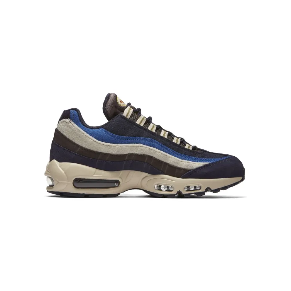 Nike Air Max 95 Blackened Blue Light Cream Blackened Blue/Monarch-Light Cream-Camper Green (538416-404)