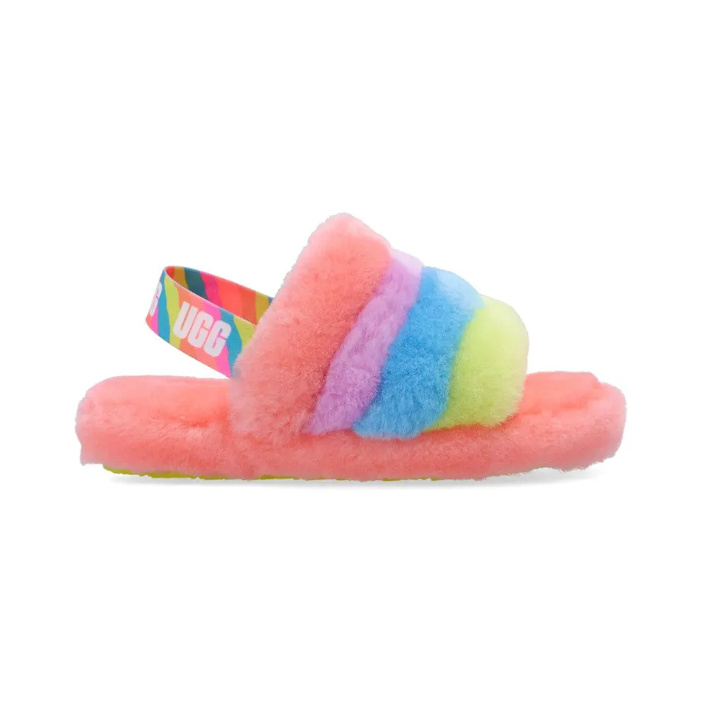 UGG Fluff Yeah Slide Peach Bliss Multi Color (1124925K-PBMT)