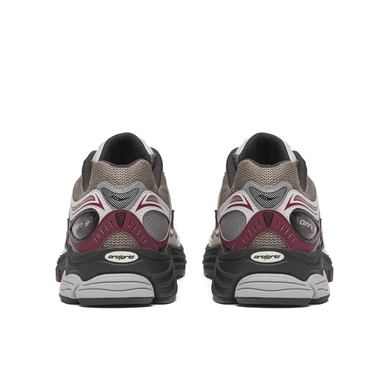 Saucony ProGrid Omni 9 Tomorrow, Meet Yesterday Pack Tan Maroon (S70832-8)