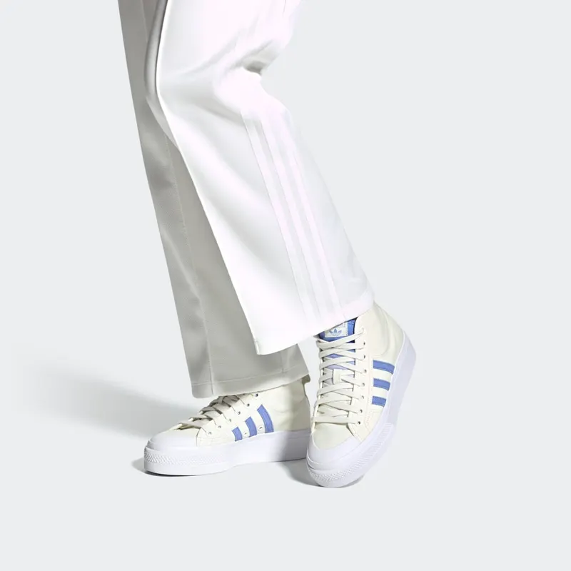 Adidas Nizza Platform Mid Off White / Blue Fusion / Cloud White (FZ6189)