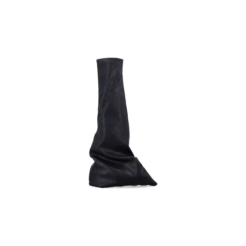 Rick Owens Hollywood DRKSHDW Fetish Denim Boot Black Milk (DS01E3815 SCF 911)