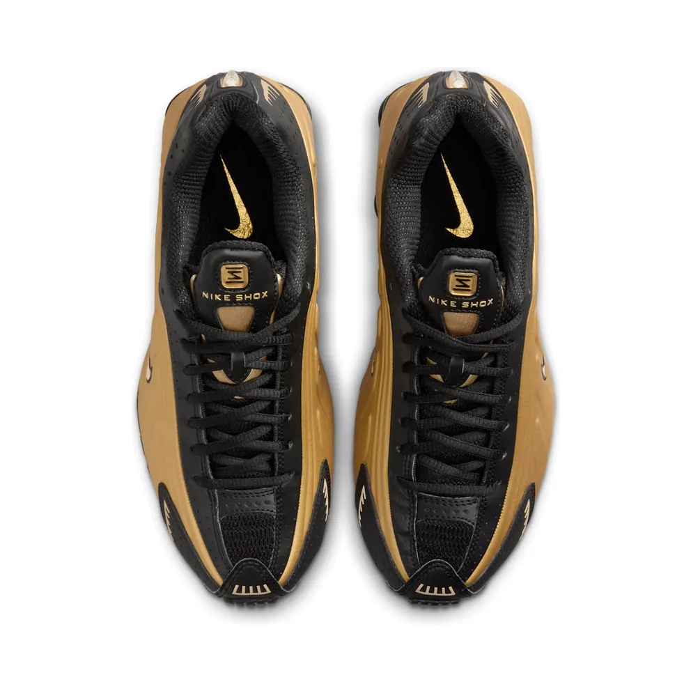 Nike Shox R4 (black / metallic gold / metallic silver) – AR3565-005