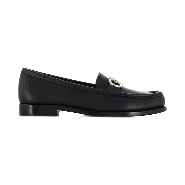 Ferragamo Gancini Mocassin Loafers Black (01N660693739)