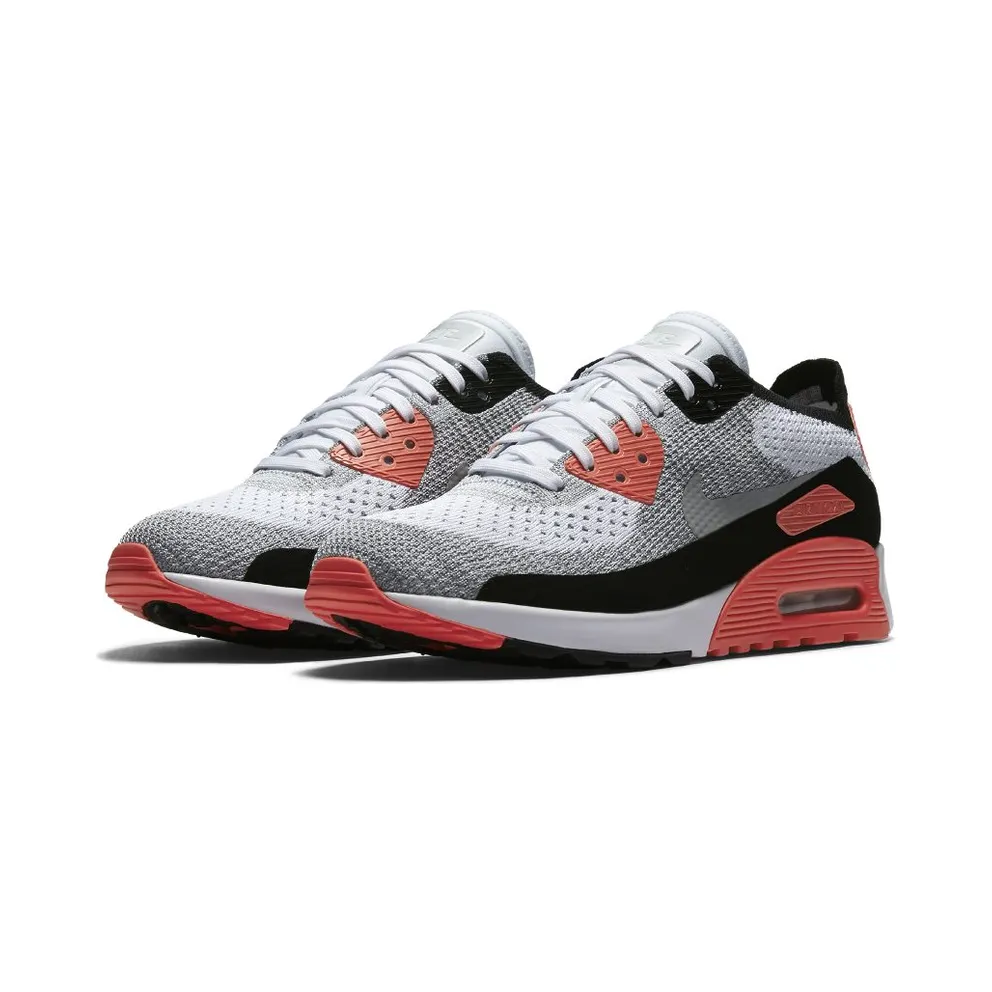 Nike Air Max 90 Ultra 2.0 Flyknit Red/Bright Crimson/Black/Wolf Grey (881109-100)