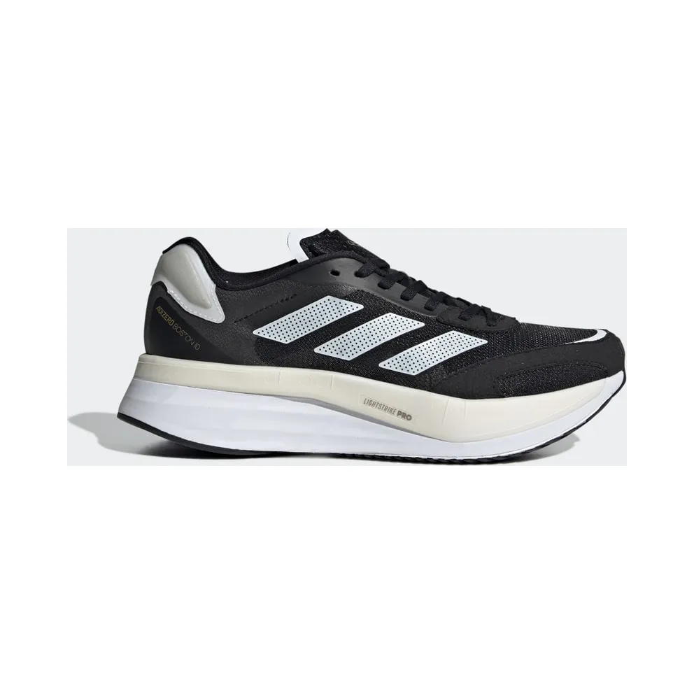 adidas Adizero Boston 10 Laufschuh Core Black / Cloud White / Gold Metallic (H67515)