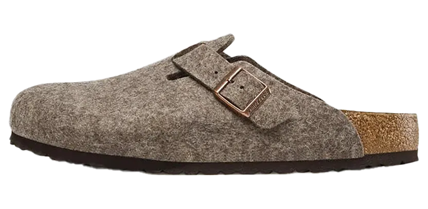 Birkenstock BOSTON WOOL FELT (REGULAR FIT) “Brown” (160581)