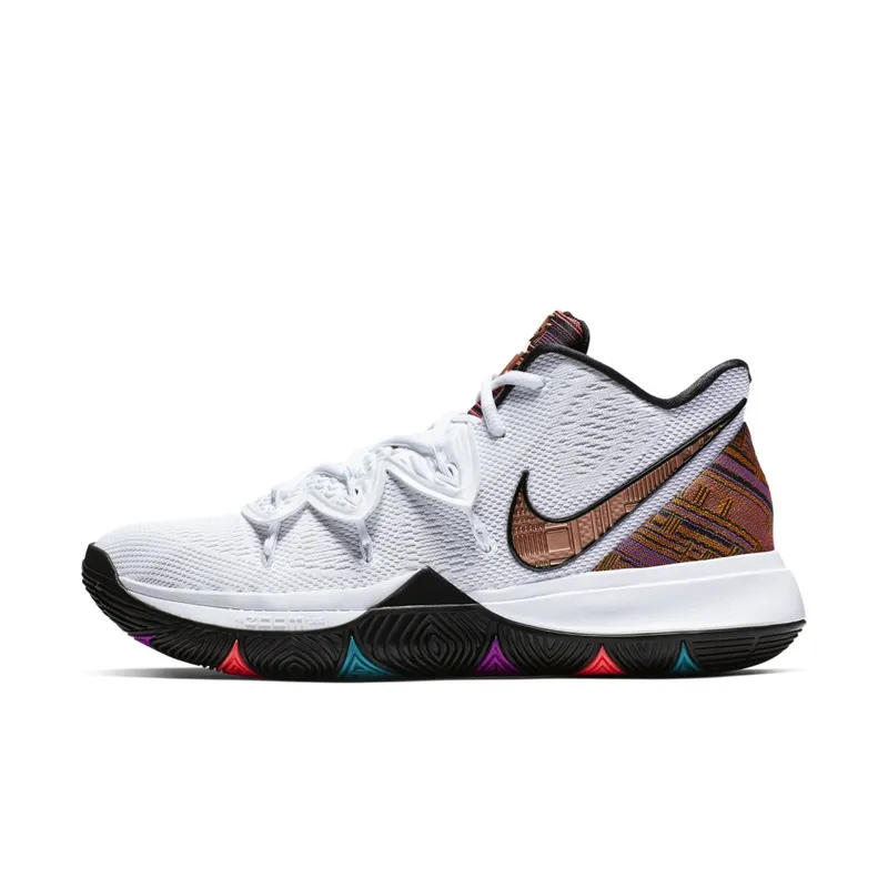 Nike Kyrie 5 BHM (2019) White/Metallic Gold-Black (BQ6237-100)