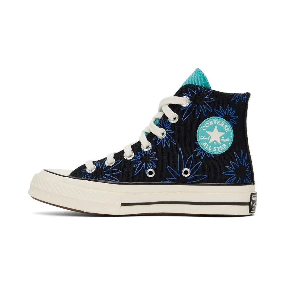 Converse Chuck 70 Zonnige Flowers Black/washed Teal/game Royal (172824C)