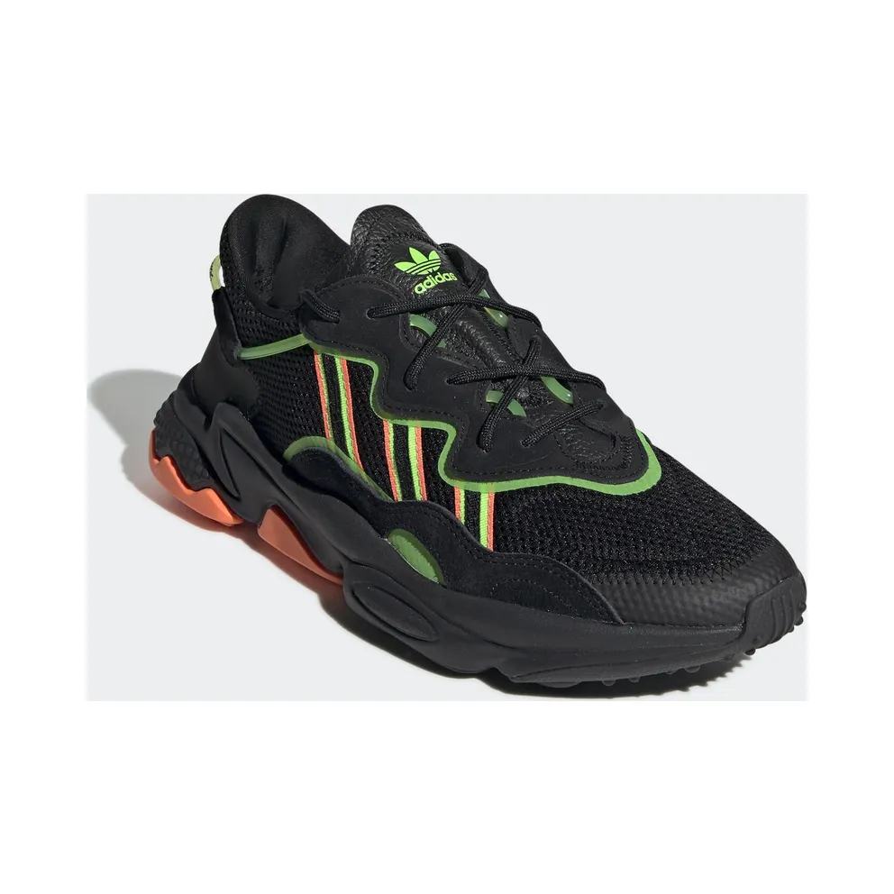 adidas Ozweego Black Orange Green Core Black/Solar Green/Hi-Res Coral (EE5696)
