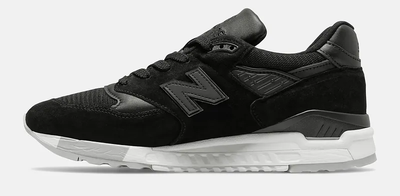New Balance 998 MiUSA Black White Grey (M998NJ)