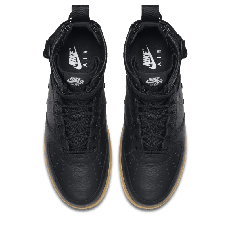 Nike SF Air Force 1 Mid Black Gum Black/Black-Gum Light Brown (917753-003)
