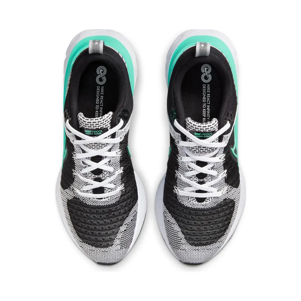 Nike React Infinity Run Flyknit 2 “White / Black / Aurora Green” (CT2423-103)