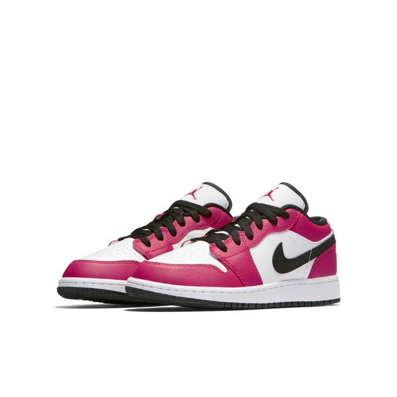 Jordan 1 Low Rush Pink (GS) Rush Pink/White-Black (554723-600)
