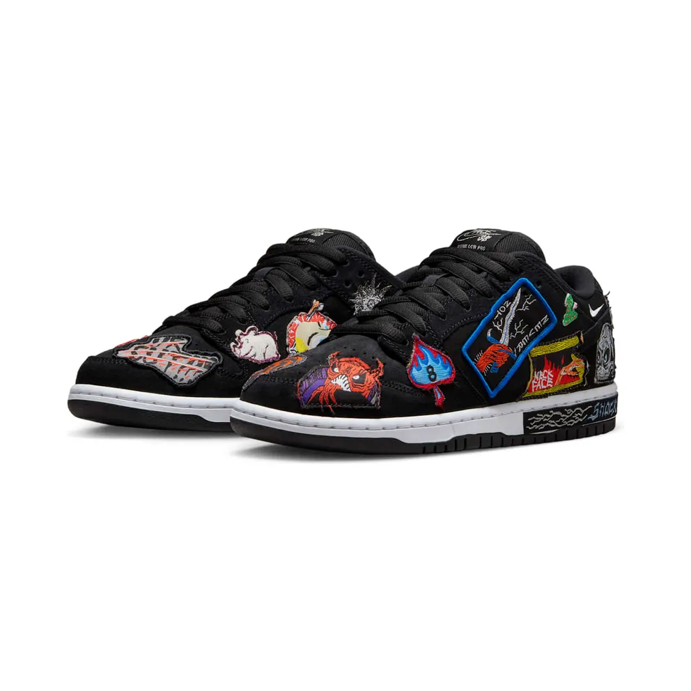Nike SB Dunk Low Pro Black/Multi-Colour/White (DQ4488-001)