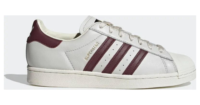 adidas Superstar Off White / Maroon / Off White (H68187)