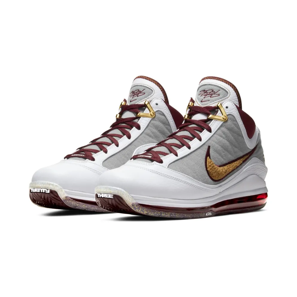 Nike LeBron 7 MVP (2020) White/Bronze-Team Red-Wolf Grey (CZ8915-100)