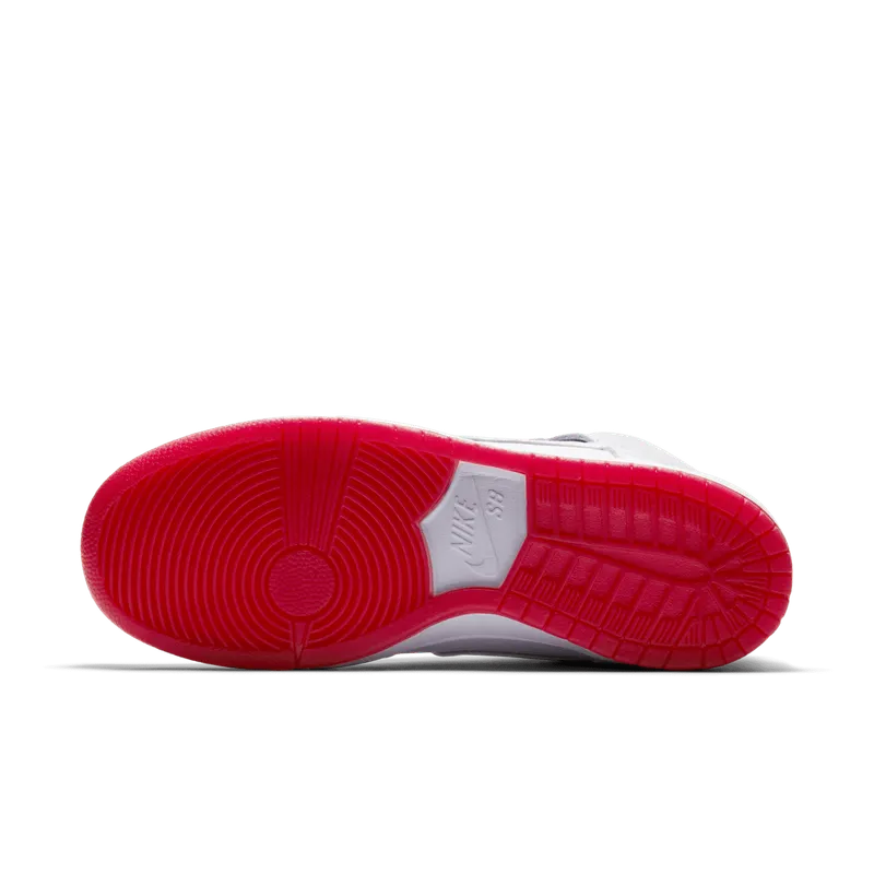 Nike SB Dunk High Kevin Bradley White/White-University Red (AH9613-116)