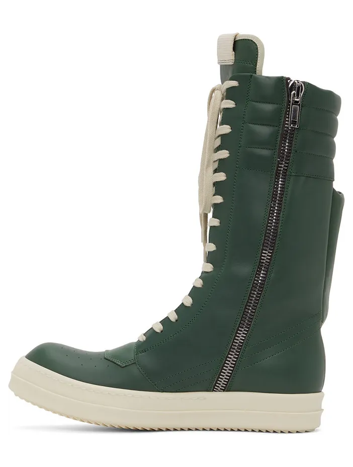 Rick Owens Gray Cargobasket Sneakers (RU02B2899 LCG) (3)