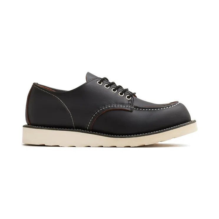 Red Wing Shoes Classic Moc Oxford Heritage #8090 Black Prairie Leather (08090-BLACK)