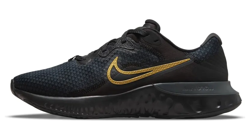 Nike Renew Run 2 Black Metallic Gold (CU3504-010)