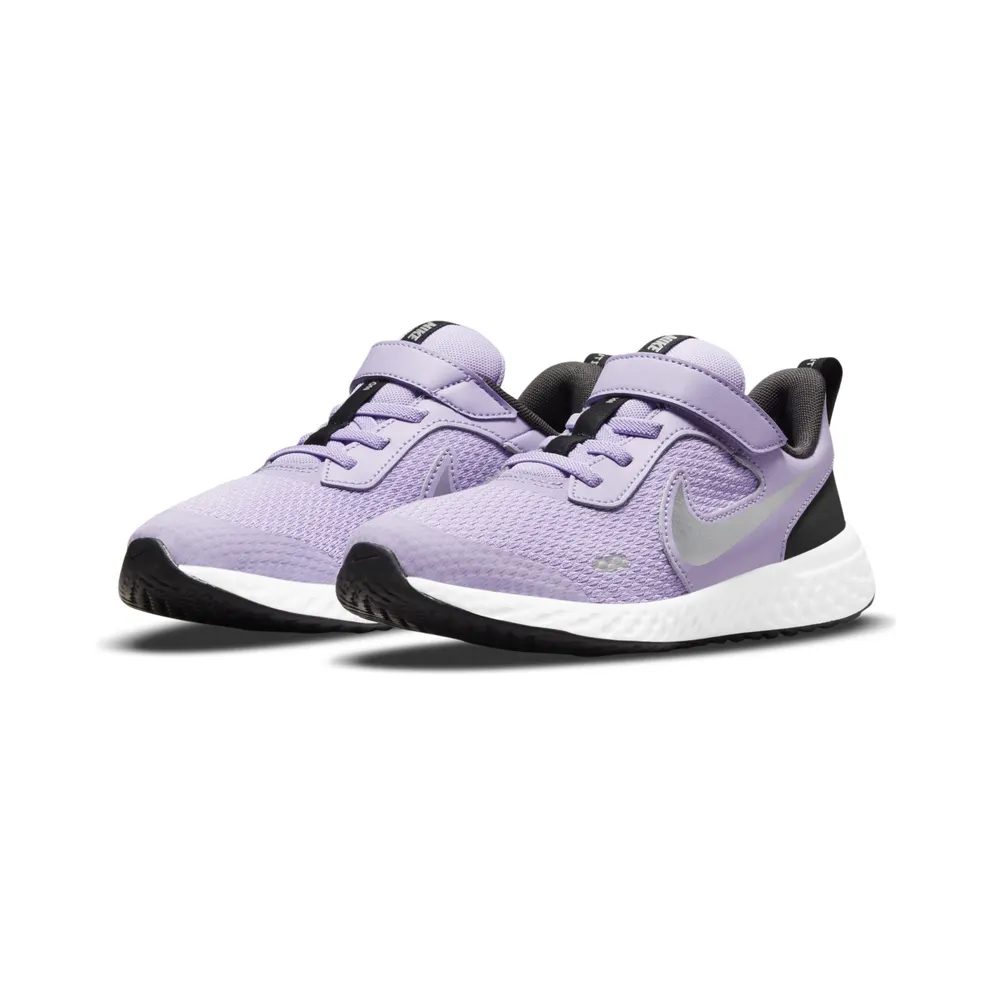 Nike Revolution 5 Purple “Lilac / Dark Smoke Grey / White / Metallic Silver” (BQ5672-509)