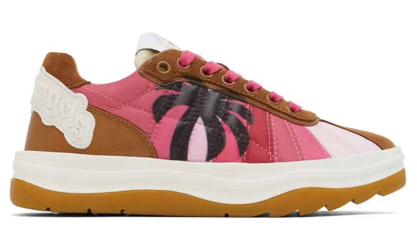 Palm Angels Pink Rainbow Sneakers (PWIA044S22FAB0013210)