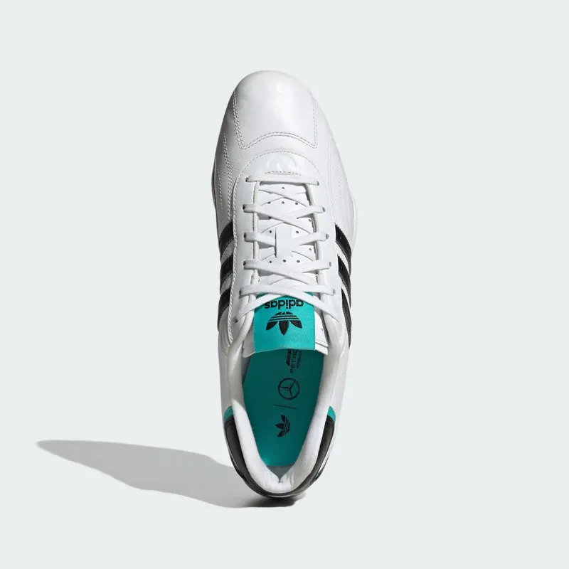 Adidas ADIRACER LO MERCEDES AMG PETRONAS F1 TEAM Shoes Cloud White / Core Black / Silver Metallic (JR4544)