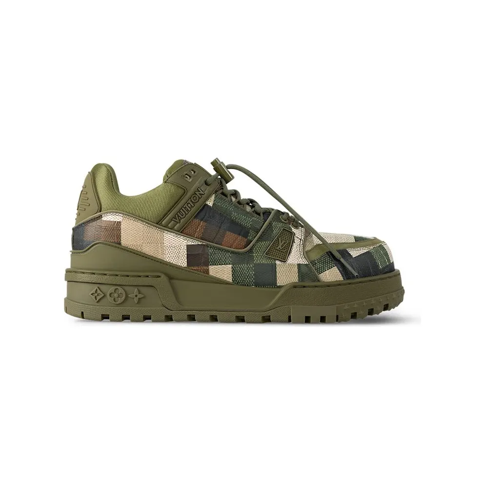 Louis Vuitton LV Trainer Maxi Sneaker Green Damoflage Damier (1ACNCZ)